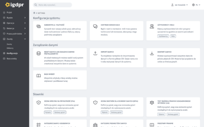 Wdrożenie systemu do RODO i jego konfiguracja