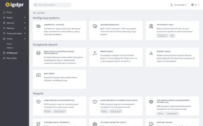 Wzorce w systemie do RODO oraz szablony i słowniki