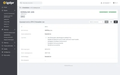 Jak prowadzić ewidencję upoważnień do przetwarzania danych osobowych?