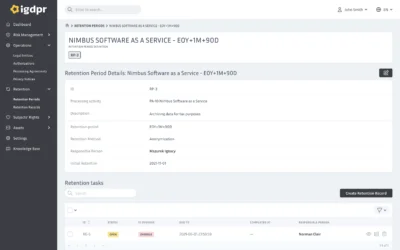 How long can personal data be stored? GDPR data retention explained
